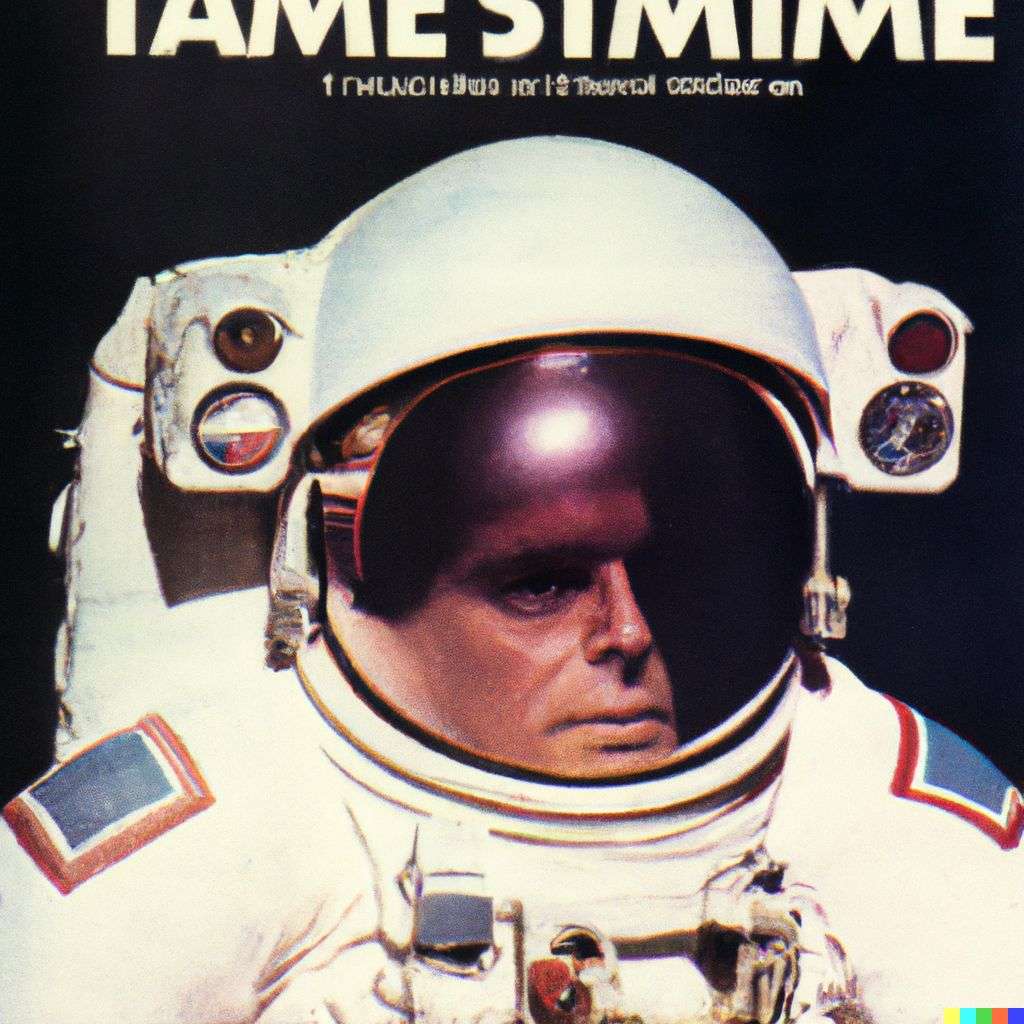 an astronaut, front cover of Time magazine, 1980